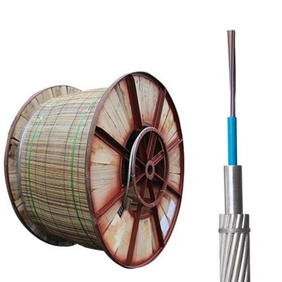 24 Core 48 Core OPGW Kabel Kawat tanah optik untuk jaringan sistem transmisi listrik