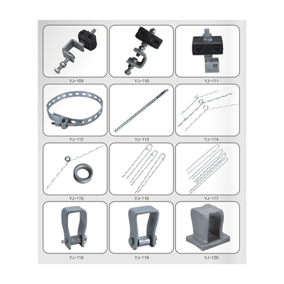 Guy Grip Pra-bentuk Paduan Aluminium Baja 70KN untuk Kabel 6-15mm