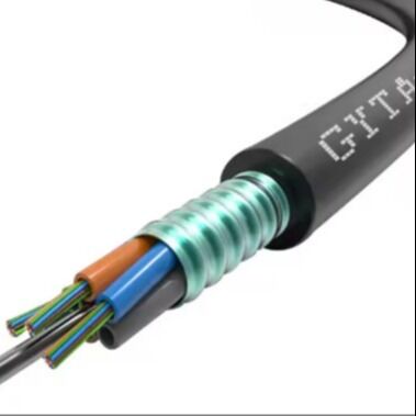 Outdoor GYTA Single Mode Fiber Optic Cable G652D 12 24 Core Duct Aerial Universal Pabrik Direct Supply
