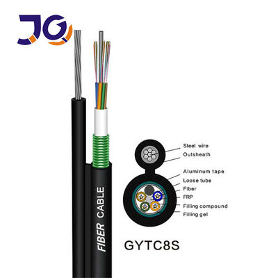 Standar Gambar-8 Kabel optik tabung longgar berantai yang mendukung diri GYTC8S