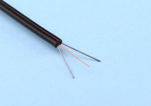 Mode Tunggal LSZH GJXH FTTX FTTB FTTH Kabel Drop Serat Optik