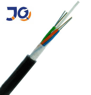 Harga Pabrik Per Meter 24 36 48 96 144 Core Stranded Loose Tube kabel serat optik GYFTY dengan FRP