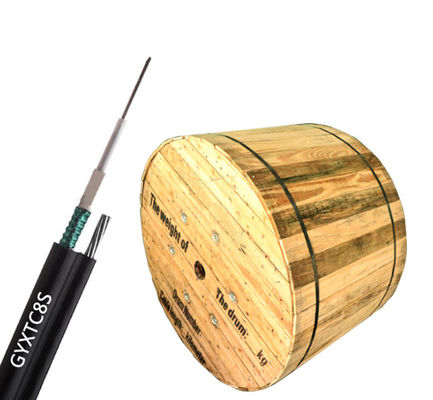 Single Mode Outdoor Figure 8 Self-supported Armored Outdoor Fiber Optic Cable GYXTC8S Untuk Udara