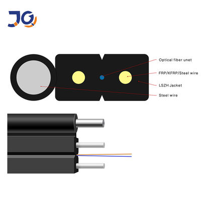 Luar Ruangan 2 Core GJYXCH GJYXFCH FTTH Kabel Serat Optik