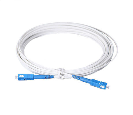 Panjang 10m FTTH G657A1 SC Kabel Patch Serat Optik