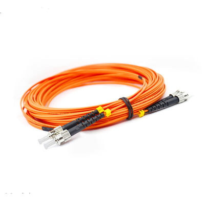 Duplex Orange UPC MultiMode 2m 3.0mm ST Kabel Patch Serat Optik