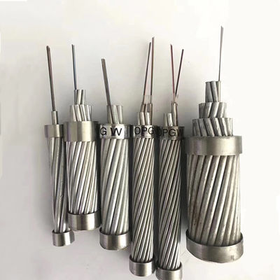 2km 4 Core OPGW Single Mode Kabel Serat Optik Luar Ruangan