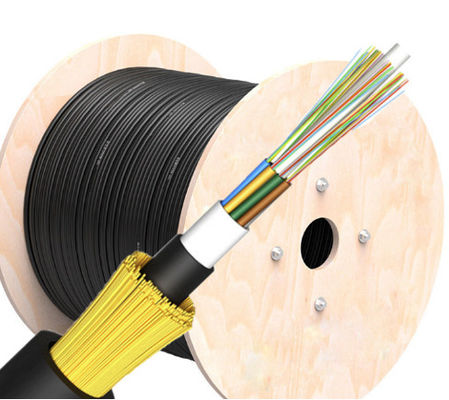 12 96 Core 80m 100m Span G652D ADSS Kabel Fiber Optic Non Metalik