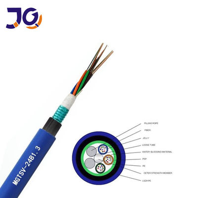 Bule LSZH Jacket 288 Core Duct Kabel Serat Optik