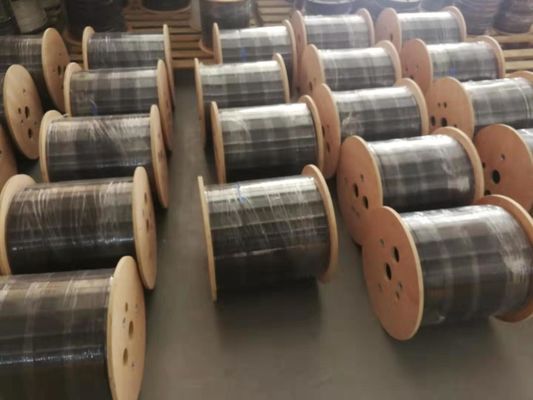 G657A1 Ftth Drop Cable Dengan Self Supporting Steel Wire 1.0mm 2 Fiber