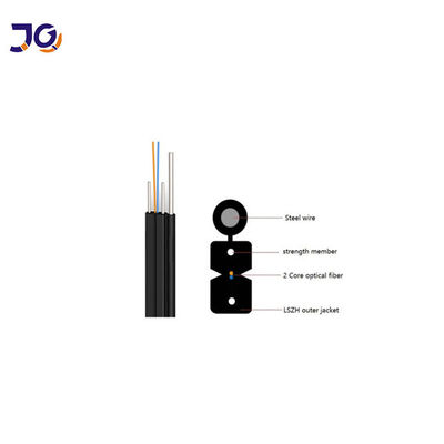 ROHS FTTH 2 Core Outdoor Drop Cable G657A Untuk Jaringan