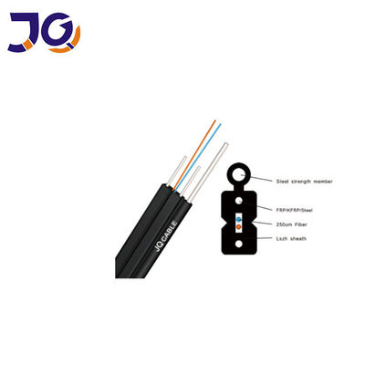 ROHS FTTH 2 Core Outdoor Drop Cable G657A Untuk Jaringan