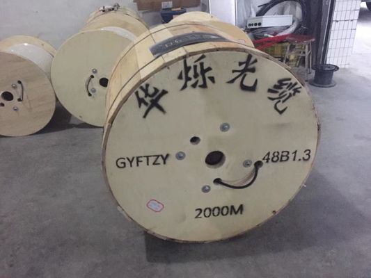 250µm GYTA 4 Core Single Mode Kabel Optik Tanpa Lapis Baja