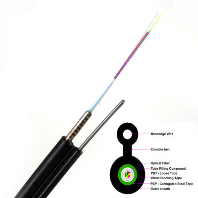 48 Kabel Serat Optik Luar Ruangan GYTC8S Inti Untuk Komunikasi