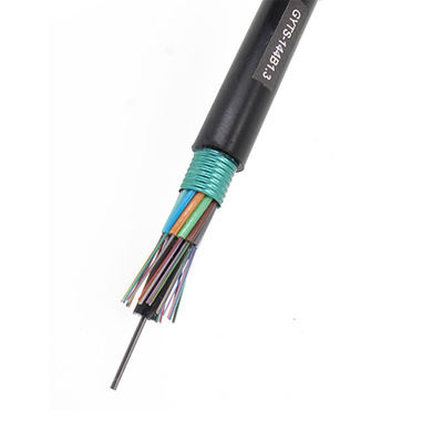 144 inti Kabel Serat Optik Luar Ruangan Mode Tunggal G652D GYTS Lapis Baja