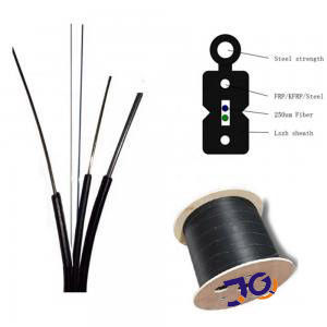 4 Core FTTH Fiber Optic Drop Cable G657A2 Dilapisi warna