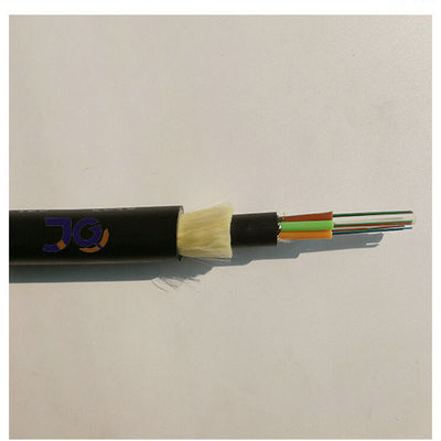 Kabel Fiber Optic ADSS G652D FRP ADSS Hitam yang Disesuaikan