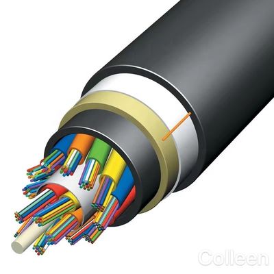 mode tunggal Semua iklan mandiri dielektrik menjangkau 100m 24 kabel serat optik inti