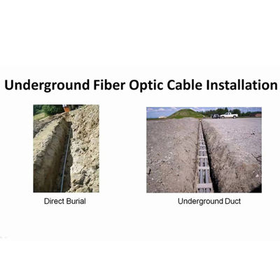 Kabel Serat Saluran Lapis Baja GYTS 24 48 96 144 288 Cores Kabel Serat Optik