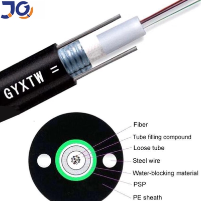 Unitube Single Mode Optique GYXTW Kabel Serat Optik Luar Ruangan