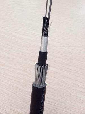 Kabel serat optik bawah tanah GYTA33 24 32 36 48 72 96 144 Inti G652D SM Kabel bawah air terendam untuk penempatan langsung
