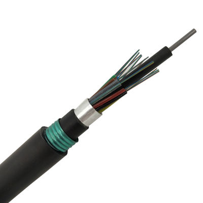 Double Sheath GYTA53 Kabel Serat Optik Bawah Tanah Tahan Air Terkubur Langsung