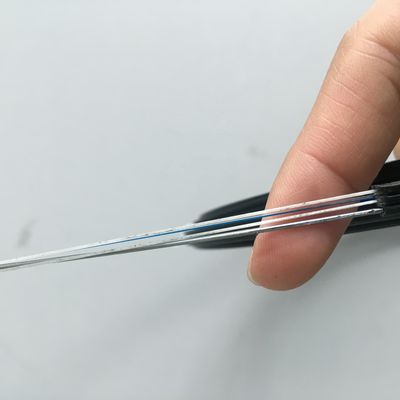 Lapisan Warna 250um G652D 2 Cores Ftth Fiber Optic Drop Cable FRP Diperkuat Untuk Outdoor