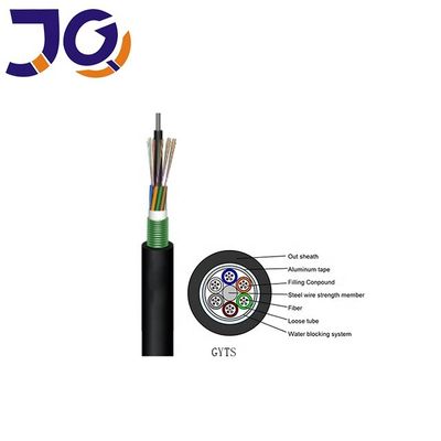 Pipeline Single Mode 48 Cores Kabel Serat Optik GYTS