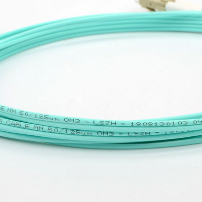 OM3 LC Ke LC Fiber Optic Cable 30m Multimode Duplex Lszh Fiber Optic Jumper