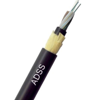 Self Supporting 96 Core ADSS Fiber Optic Cable Dengan Jaket PE