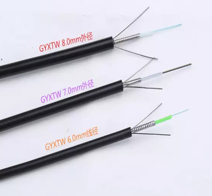 GYXTW G652D Jaket Tunggal Lapis Baja 12 Kabel Serat Optik Inti Luar Ruangan