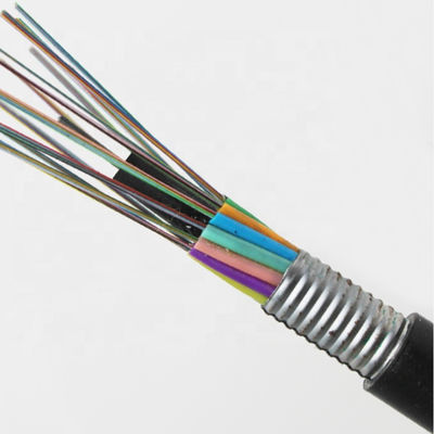 Aerial Single Mode 24 Core GYTA Fiber Optic Cable, Kabel Serat G652d