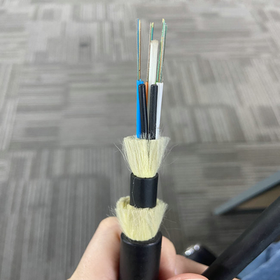 FRP Central Strength ADSS Wire Kabel Serat Optik Udara