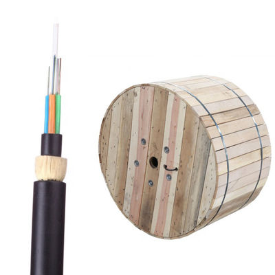 Single Jacket Aerial ADSS Communication Cable 12 24 48 96 Core G652d Aramid Benang Kabel Serat Optik Dielektrik