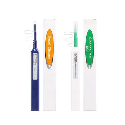 Green 2.5mm One Click Fiber Optic Cleaner Pen Konektor SC ST FC