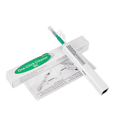 Green 2.5mm One Click Fiber Optic Cleaner Pen Konektor SC ST FC