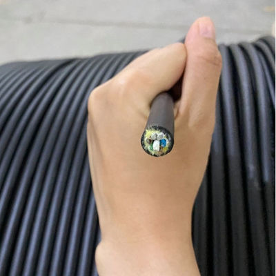 Jaket Tunggal Non Metalik Kabel Serat Optik ADSS 6/12/24/48/96 Inti 100/200m Rentang G652D