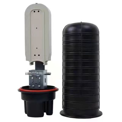 Vertikal 1 In 4 Out Optical Splice Dome Penutupan Mechanical Sealing Cable Splice Box Penutupan Fiber Optic