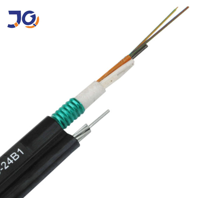 6/24 Core Single Mode Central Loose Tube GYTC8S Corrugated Tape Untuk Kabel Fiber Optic Outdoor