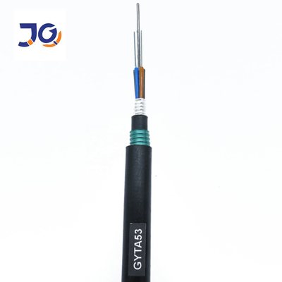 GYTA53 Kabel Serat Optik Luar Ruangan penguburan langsung Overhead 12/24/48 Core