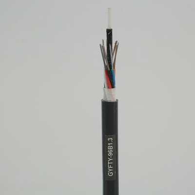 PE Jacket Outdoor Fiber Optic Cable 2 Sampai 288 Cores GYFTY Stranded 1KM