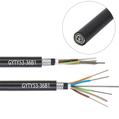 GYTA53 Kabel Serat Optik Dalam Ruangan Self - Supporting Overhead 12/24/48 Core