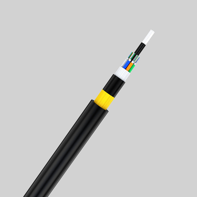 FRP Aerial Optical Fiber Cable ADSS 24 Cores G652D Aramid Benang Dielektrik Mandiri