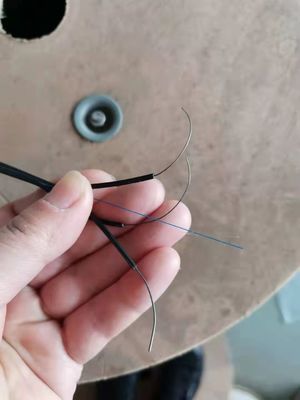 Jaringan Kabel Drop Optik FTTH Mode Tunggal G657a 1/2/4 Cores