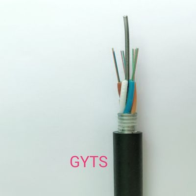 8 12 144 Core Outdoor Fiber Optic Cable Steel Tape Lapis Baja G652d Gyts Komunikasi