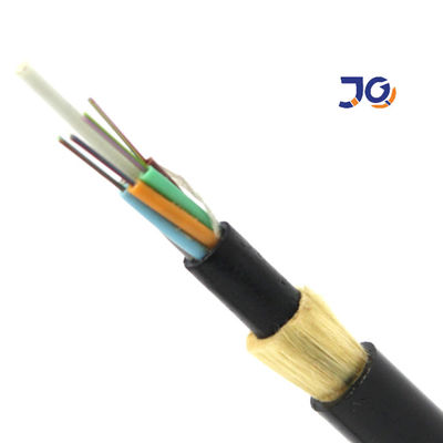 FRP Aerial Optical Fiber Cable ADSS 24 Cores G652D Aramid Benang Dielektrik Mandiri