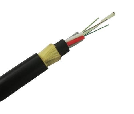 ADSS Mandiri Mendukung Semua Kabel Serat Optik Dielektrik 8 12 24 48 Core Rentang 100m 200m