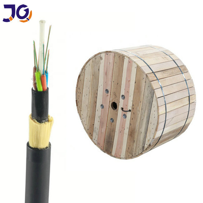 6/12/24/48/96 Core ADSS Fiber Optic Cable Outdoor Non Metalik Rentang 100/200m